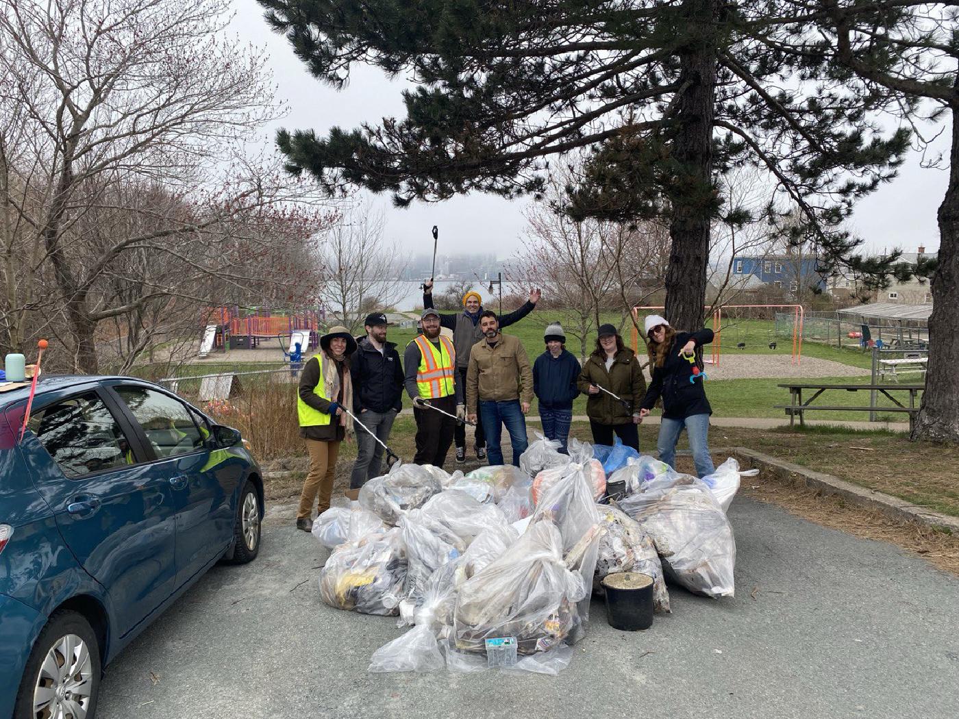 Cleanup hauls 40 bags of trash, other debris from public spaces