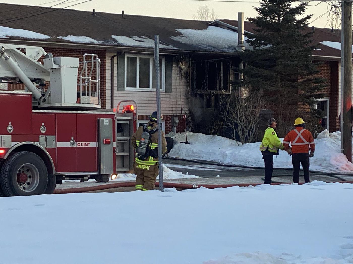 Fire damages part of duplex on Renfrew Street