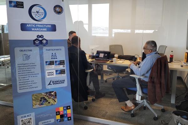 Tabletop wargames, boats, and blimps: NATO in Dartmouth for week of technology demonstrations